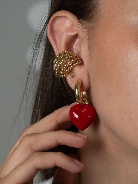 HOOPS AMORE CARMESÍ